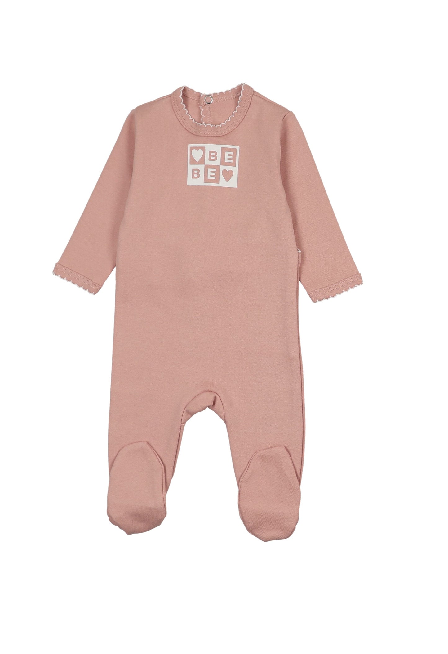 Mon Tresor Bliss Bebe Girls Footie - Rose Mist