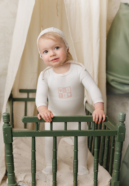 Mon Tresor Bliss Bebe Girls Layette Set - Ivory/Pink