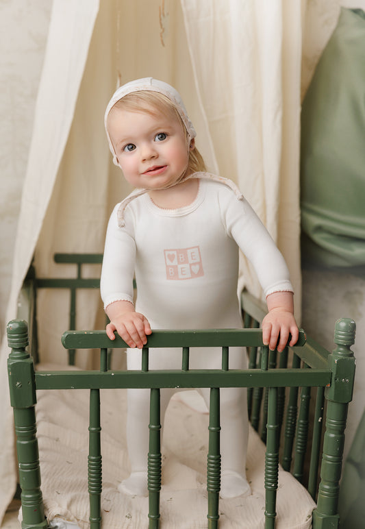 Mon Tresor Bliss Bebe Girls Layette Set - Ivory/Pink