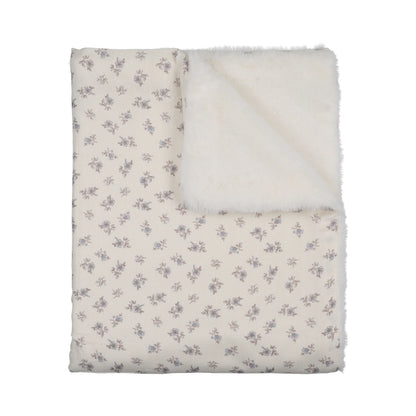 Peluche Blossom Fur Blanket - Powder