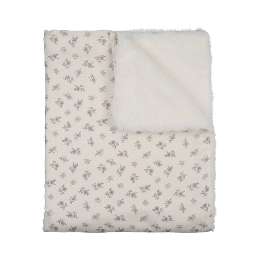Peluche Blossom Fur Blanket - Powder