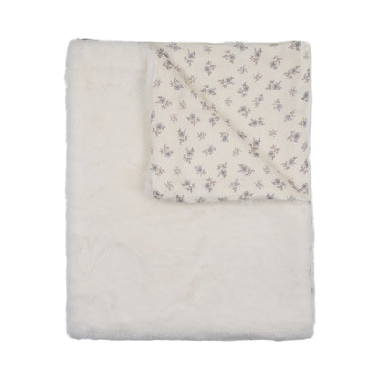 Peluche Blossom Fur Blanket - Powder