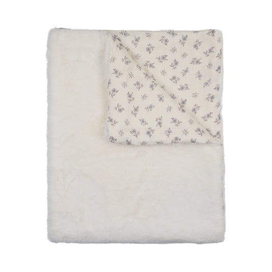 Peluche Blossom Fur Blanket - Powder