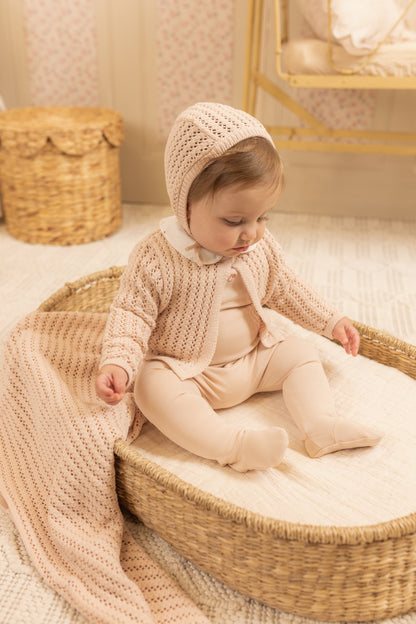 Bee & Dee Boutique Delicata Ensemble Layette Set-Mauve