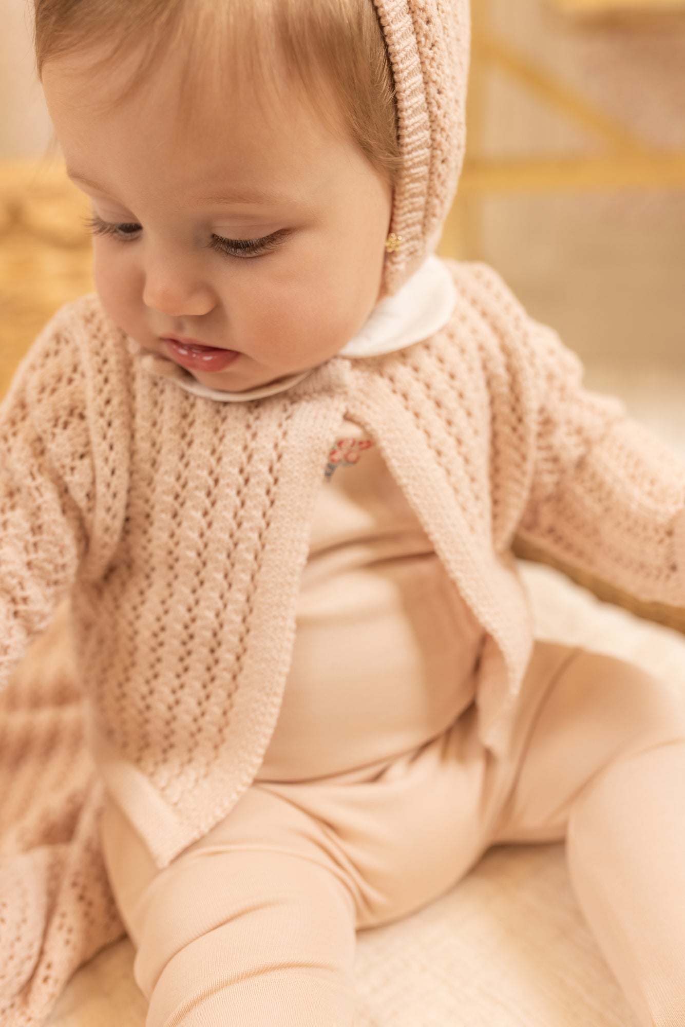 Bee & Dee Boutique Delicata Ensemble Layette Set-Mauve