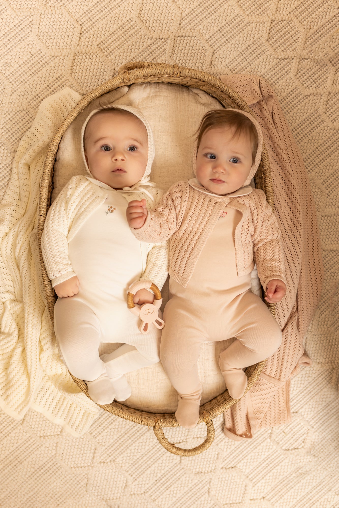 Bee & Dee Boutique Delicata Ensemble Layette Set-Linen