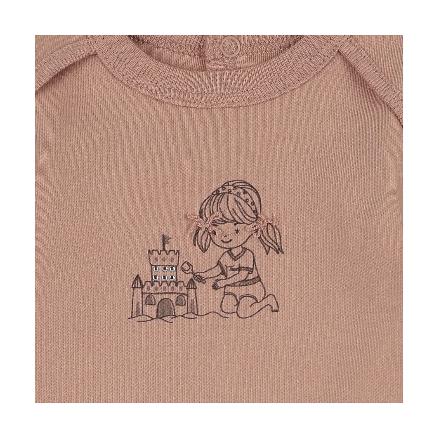 Mon Tresor Castle Cutie Girls Footie- Blush