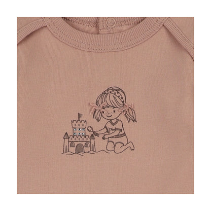 Mon Tresor Castle Cutie Girls Footie- Blush