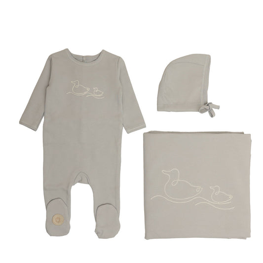 Mon Tresor Corded Charms Layette Set- Blue Dawn