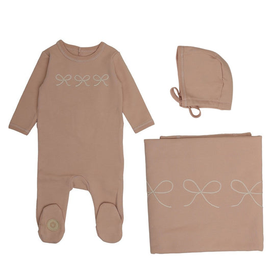 Mon Tresor Corded Charms Layette Set- Orchid Pink