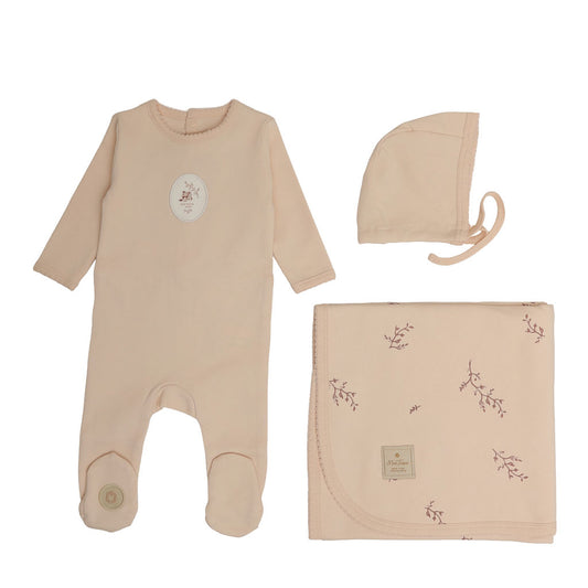 Mon Tresor Cottage Comfort Layette Set- Barely Pink