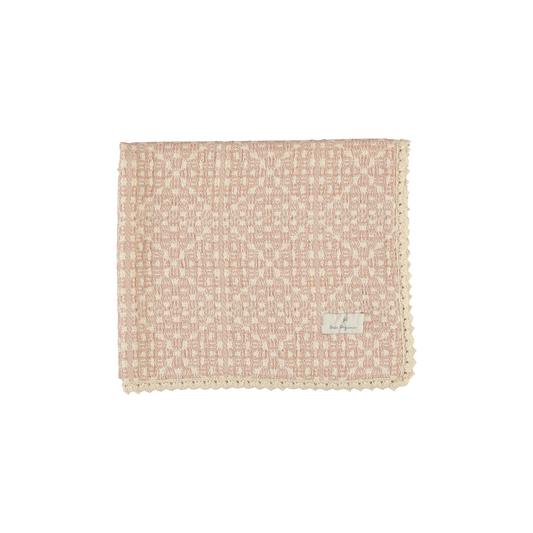 Bebe Organic Crochet Blanket - Rose