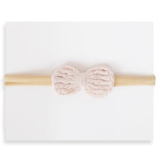 Adora Crochet Petite Headband - Pale Blush