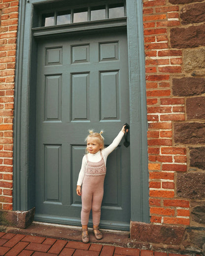 Looms  Fair Isle Collection Overalls-Mauve