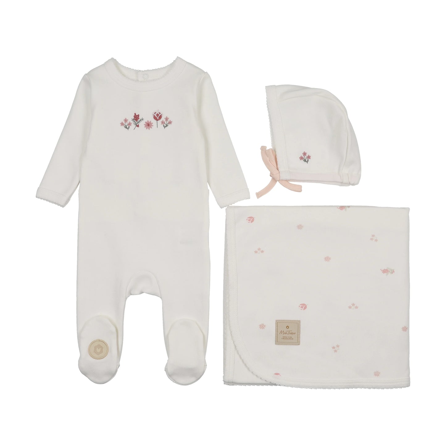 Mon Tresor Embroidered Garden Girls Layette Set