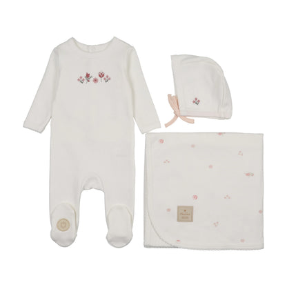 Mon Tresor Embroidered Garden Girls Layette Set