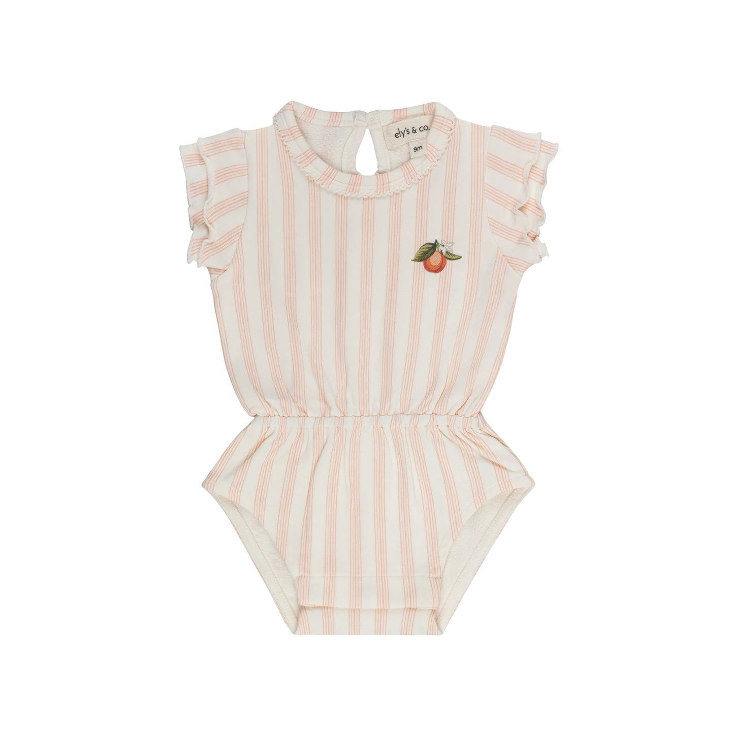 Ely's and Co Fruit Collection Romper - Peach