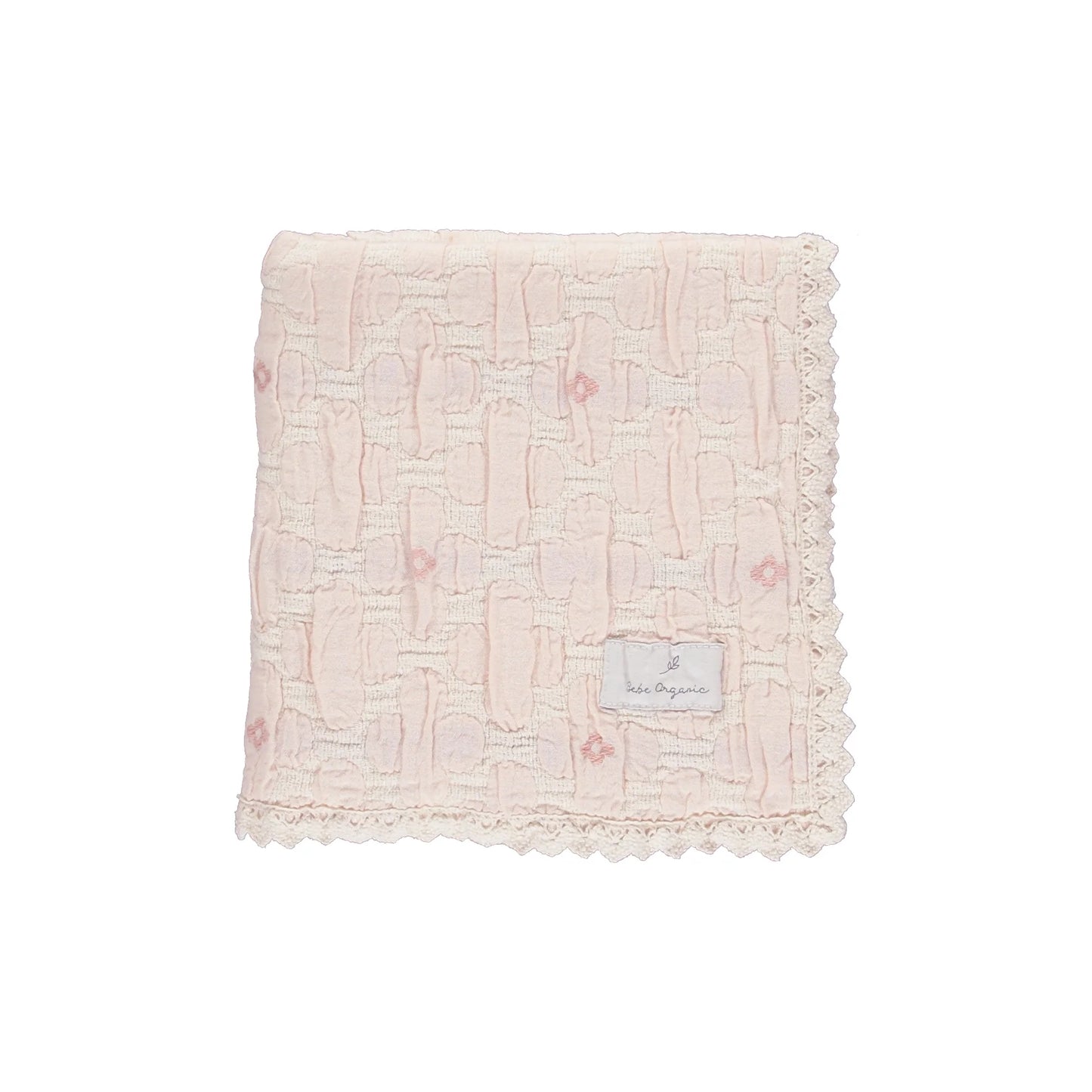 Bebe Organic Flower Motif Blanket