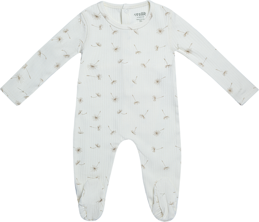 Milk Denmark Footie - Wildflower Ivory