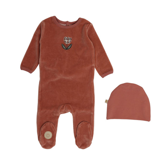 Mon Tresor Gingham Grove Girls Footie Set