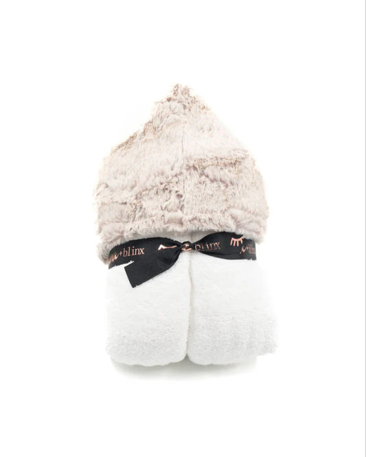 Winx and Blinx Frosted Taupe Hooded Towel