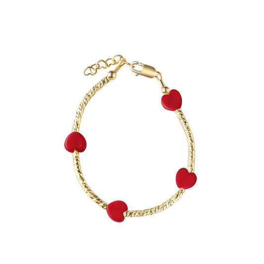 Circlets Red Heart Bangle