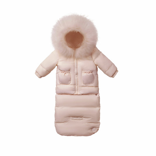 Denali Infant Coat with Snap-on Footmuff - Pink