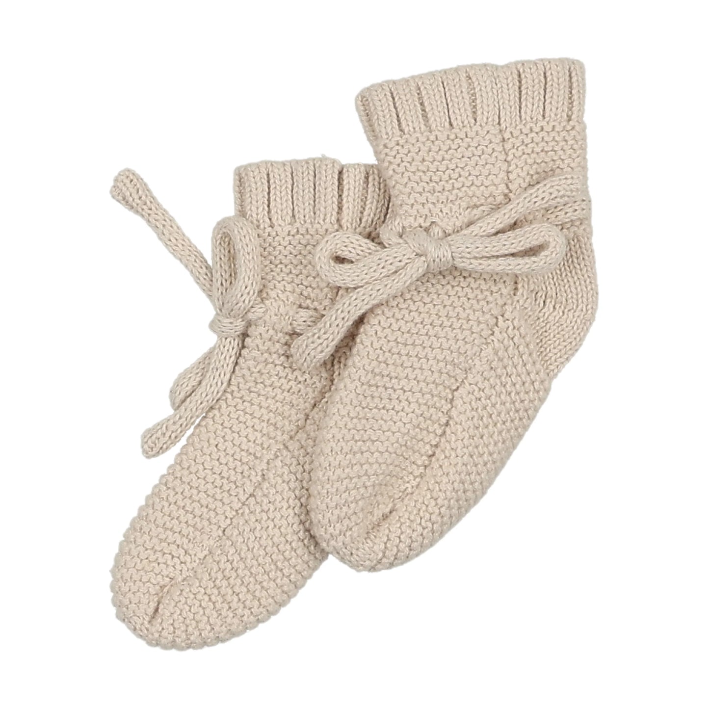 Peluche Knit Booties- Stone