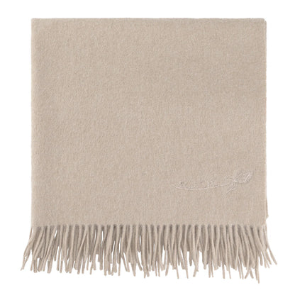 Peluche Lambswool Blanket - Taupe