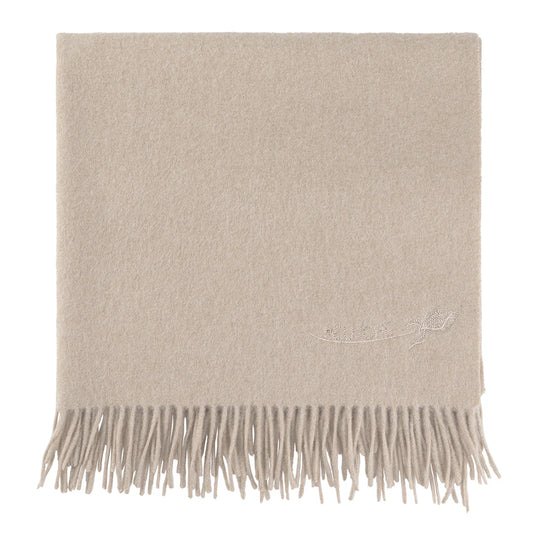 Peluche Lambswool Blanket - Taupe