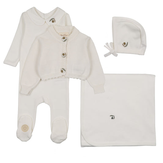 Mon Tresor Layered Keepsake Boys Cardigan Layette Set