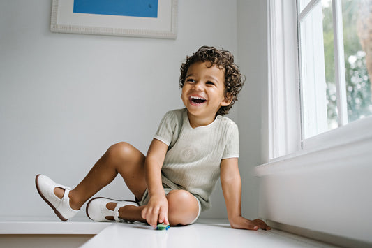 Lil Legs Boys Knit Emblem Set- Shrub Green