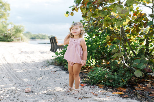 Lil Legs Denim Capsule Toddler Girls Set- Pink Wash