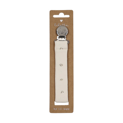 Lilette Bitsy Floral Pacifier Clip - Cream/Oat