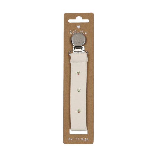 Lilette Bitsy Floral Pacifier Clip - Cream/Pink