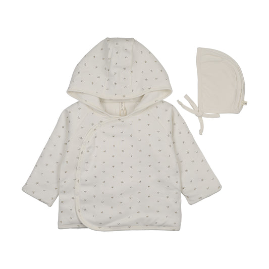 Lilette Padded Bitsy Floral Jacket - Cream/Oat