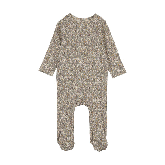 Lilette Sweet Liberty Print Footie - Blue