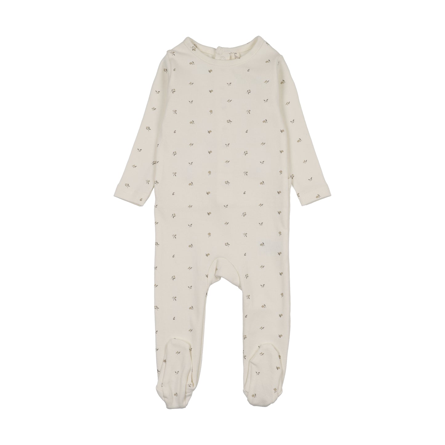 Lilette Bitsy Floral Footie - Cream/Oat