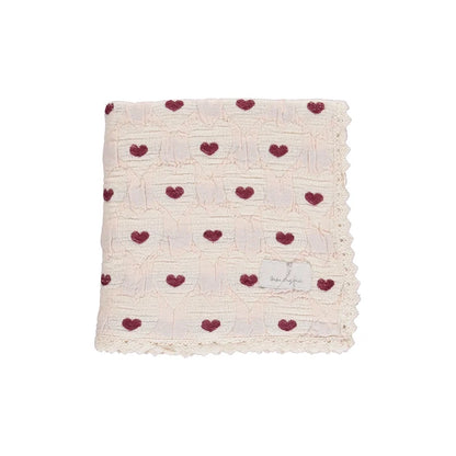 Bebe Organic Heart Motif Love Blanket