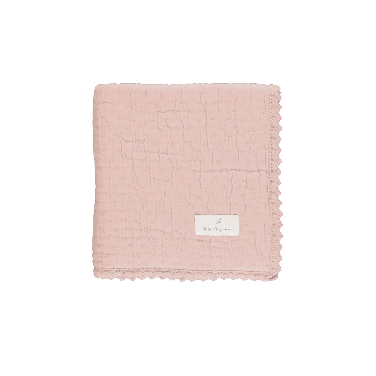 Bebe Organic Chenille Dusty Rose Lumi Blanket