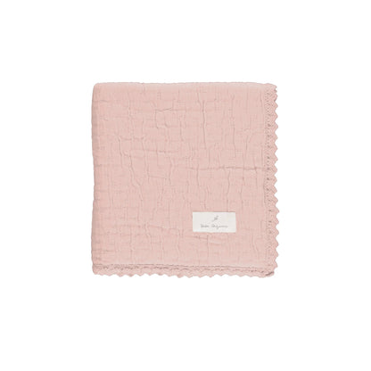 Bebe Organic Chenille Dusty Rose Lumi Blanket