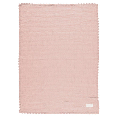 Bebe Organic Chenille Dusty Rose Lumi Blanket