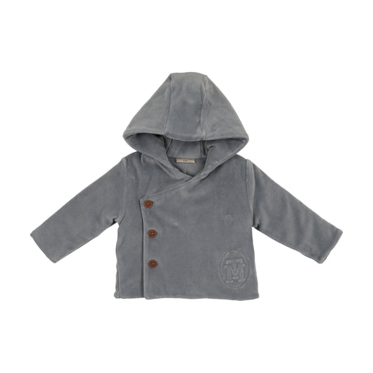 Mon Tresor MT Embossed Jacket- Ocean Blue