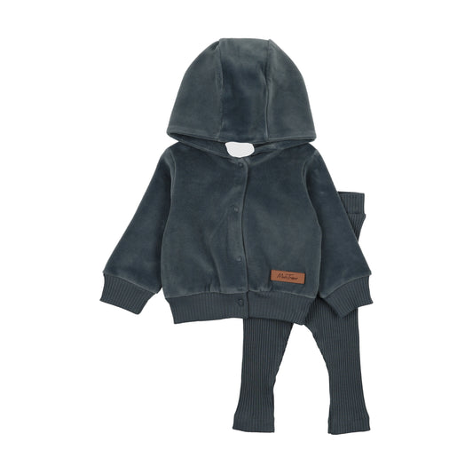 Mon Tresor MT Hoodie Ensemble- Midnight Blue