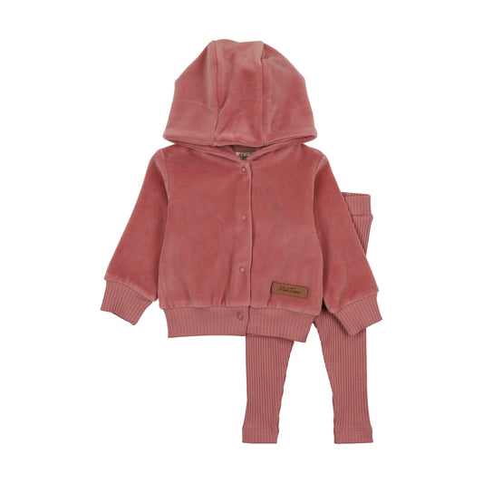 Mon Tresor MT Hoodie Ensemble- Rose