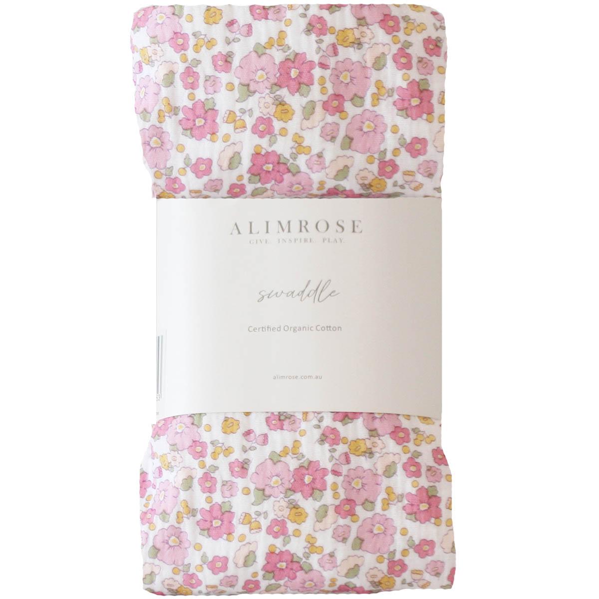 Alimrose Muslin Swaddle- Rose Garden