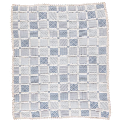 Bebe Organic Mai Blanket- Blue Patchwork