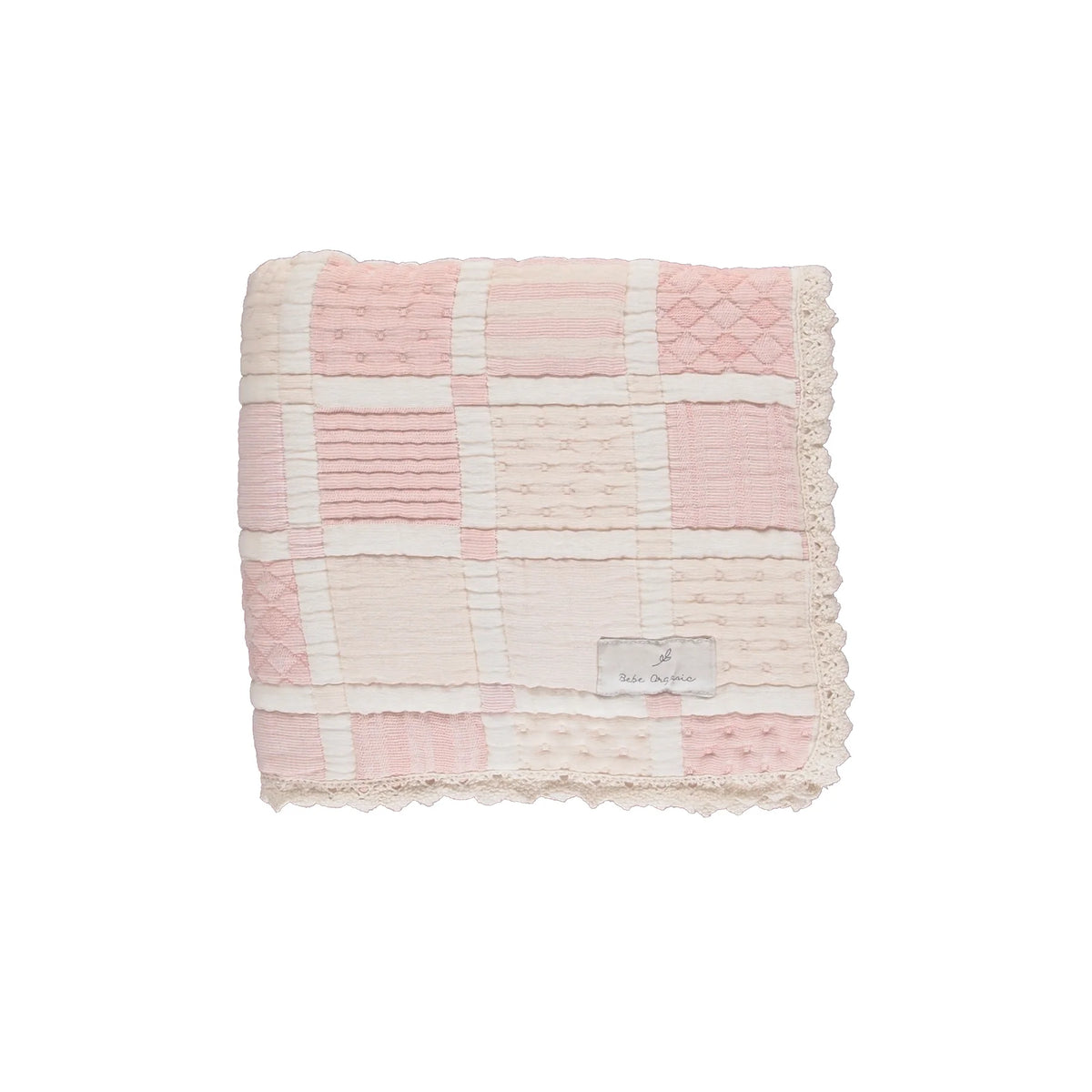 Bebe Organic Mai Blanket- Mauve Patchwork