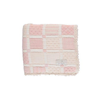 Bebe Organic Mai Blanket- Mauve Patchwork