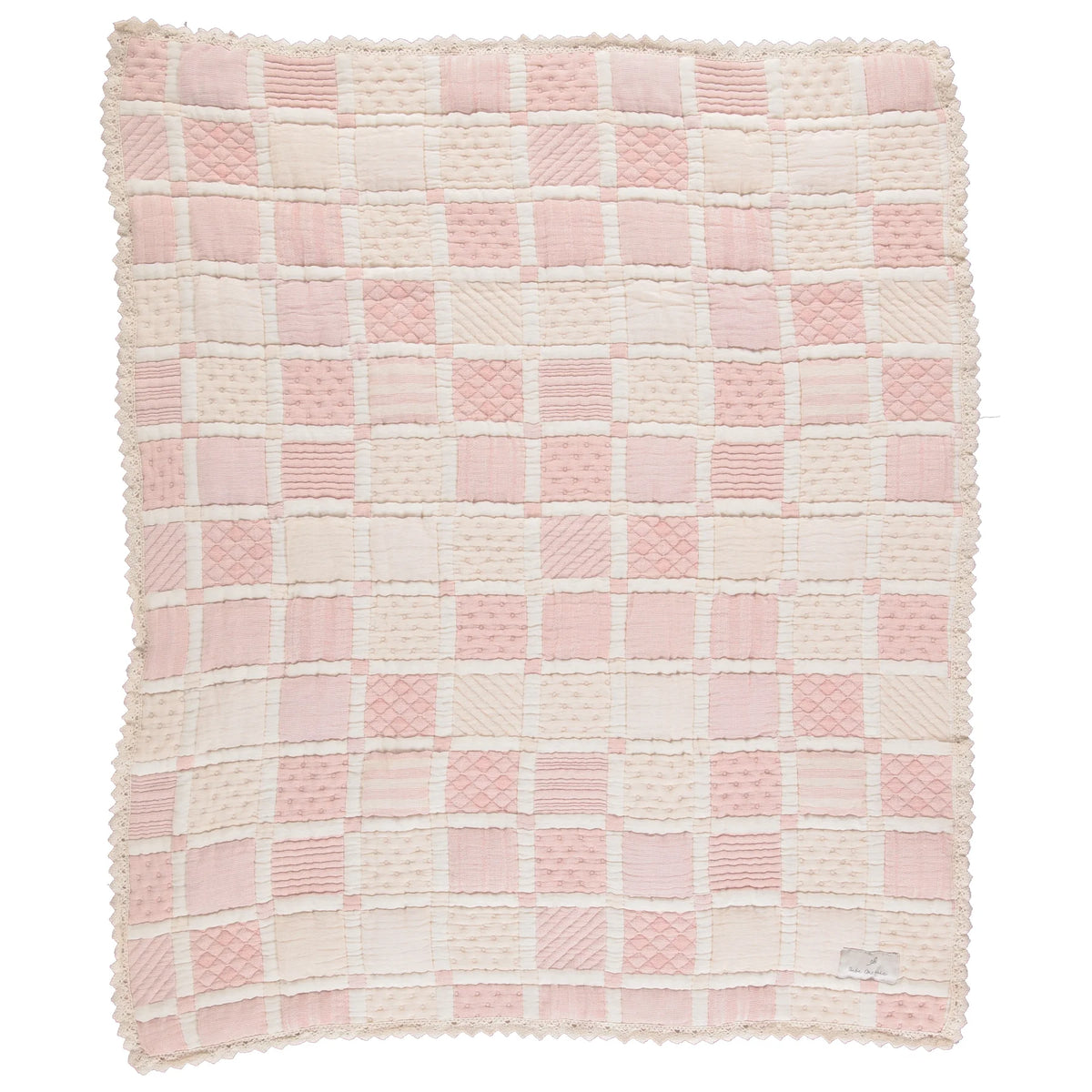 Bebe Organic Mai Blanket- Mauve Patchwork